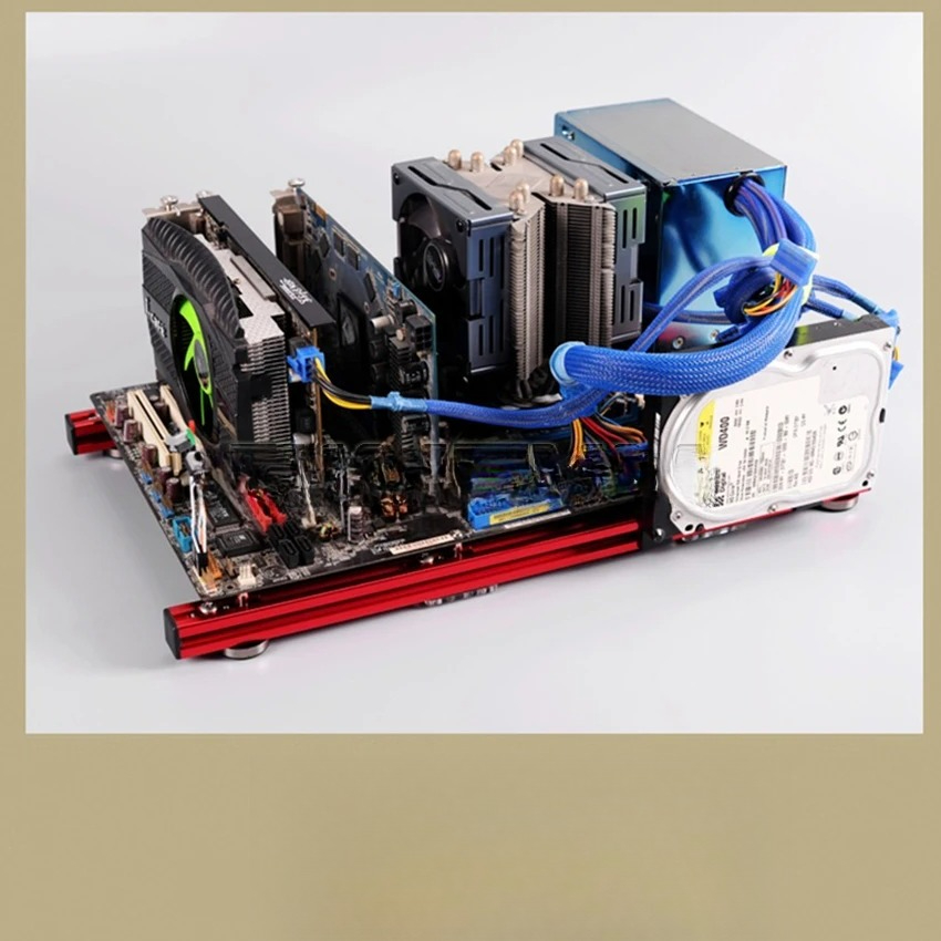 เคสคอมพิวเตอร์อลูมิเนียมอัลลอย - Aluminum Open Frame Test Bench Water Cooling บทวิจารณ์และราคา
